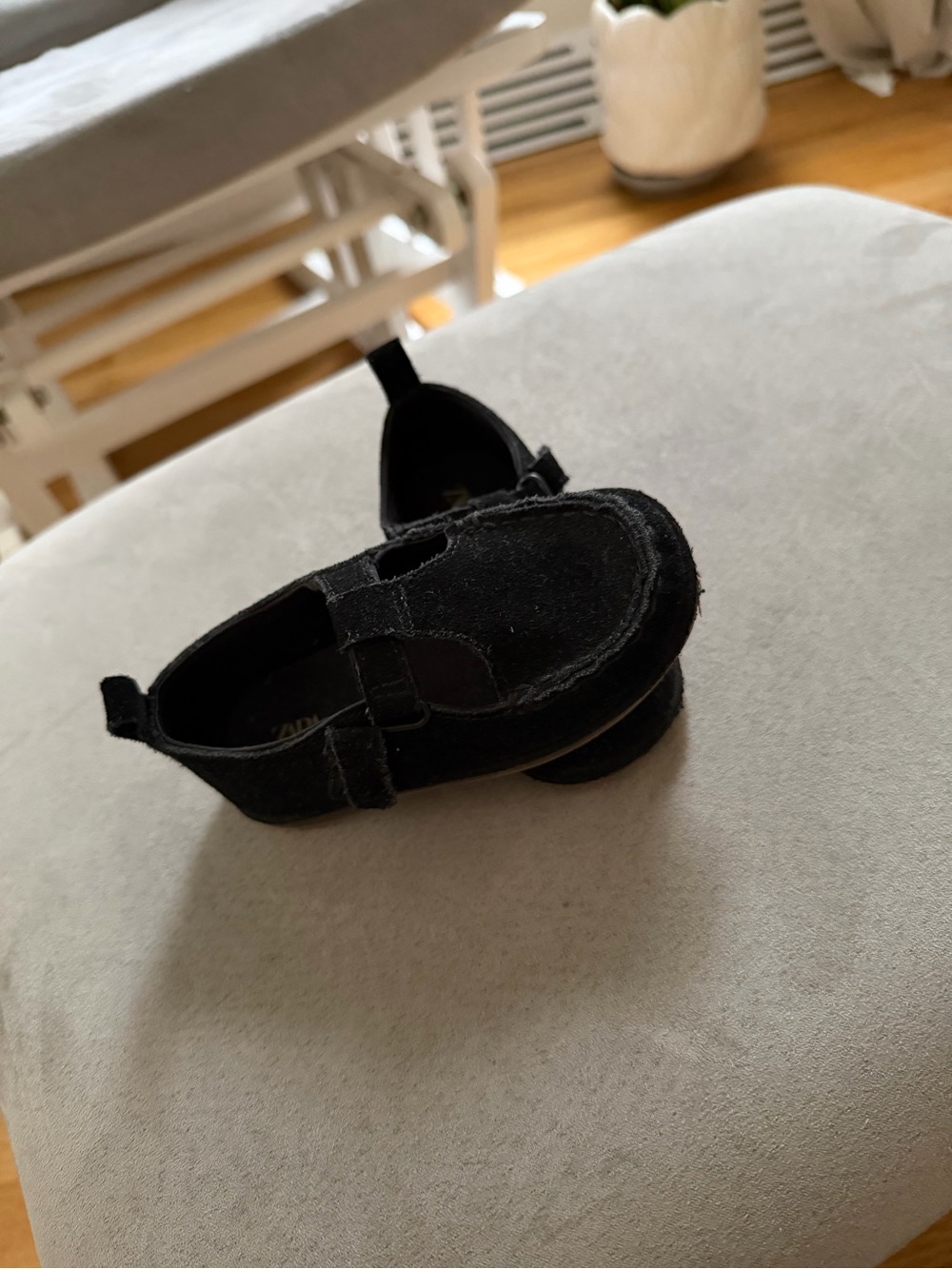 Zara Black Kids Moccasin Mary Jane Shoes
